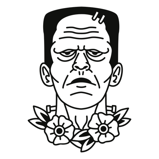 Monster zombie tattoo png svg design for t