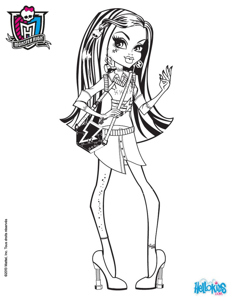 Monster high coloring pages