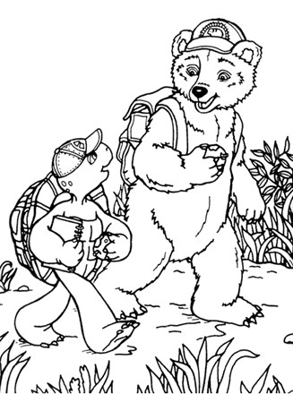 Franklin the turtle coloring page
