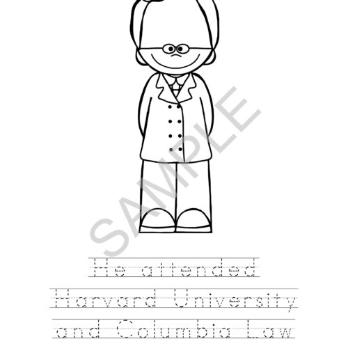 Franklin d roosevelt coloring book