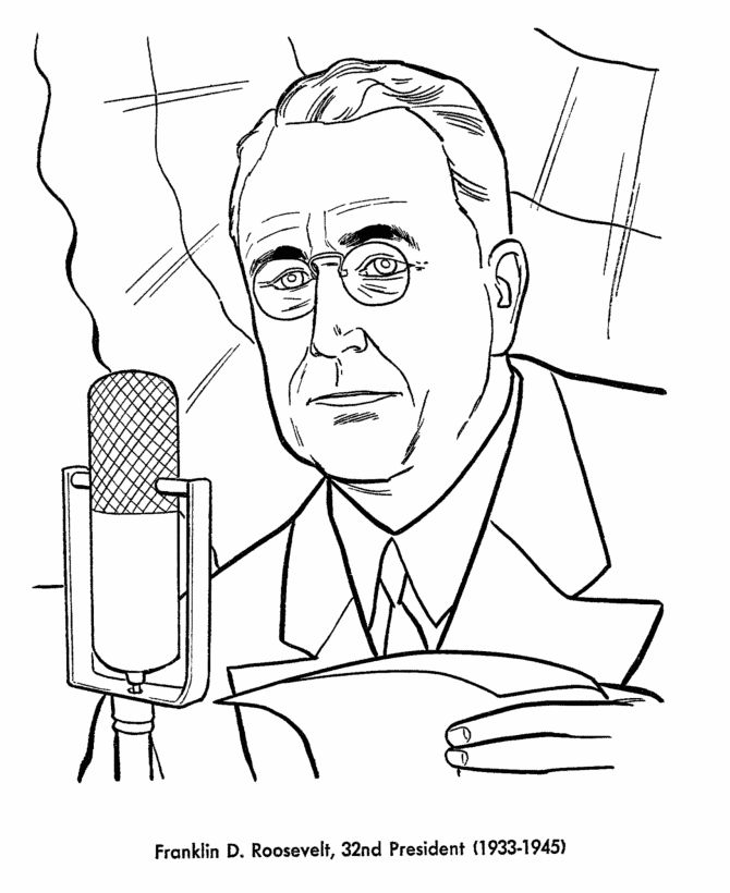 Us presidents coloring pages franklin roosevelt coloring pages franklin d roosevelt