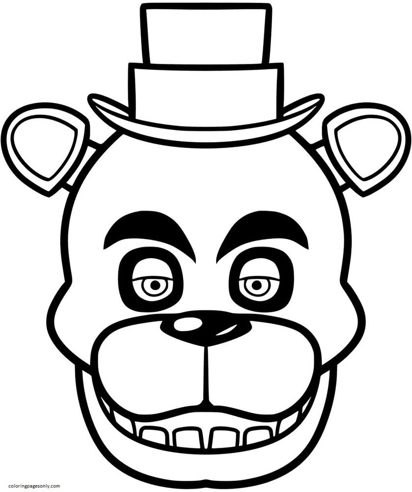 Five nights at freddys coloring pages printable for free download