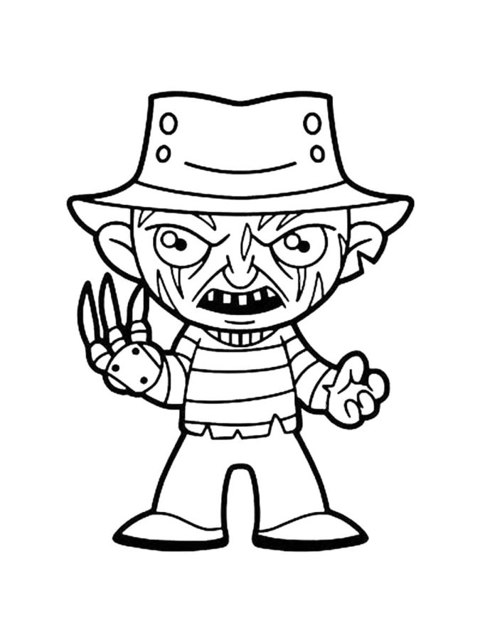 Freddy krueger coloring pages