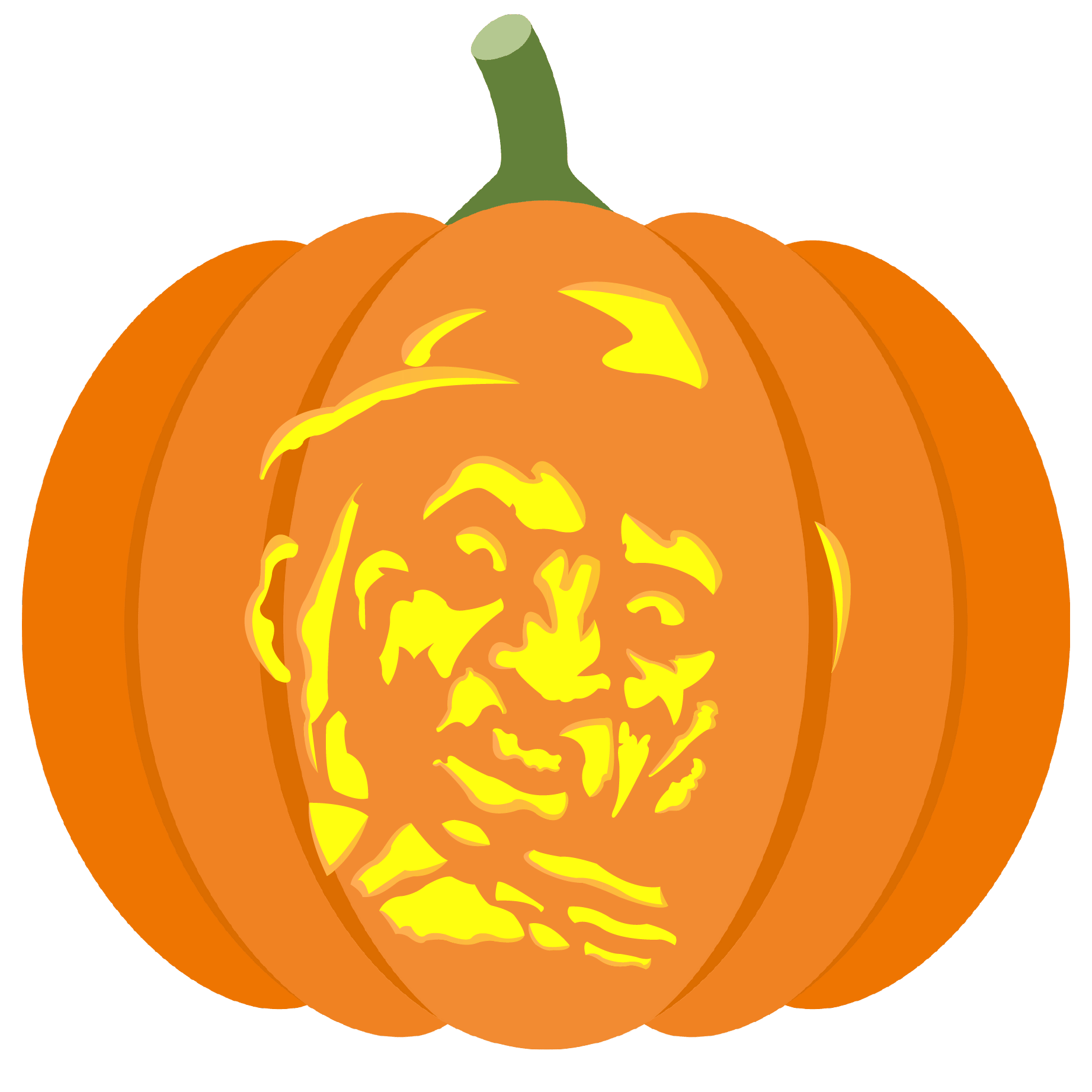Freddy krueger pumpkin stencil free printable papercraft templates