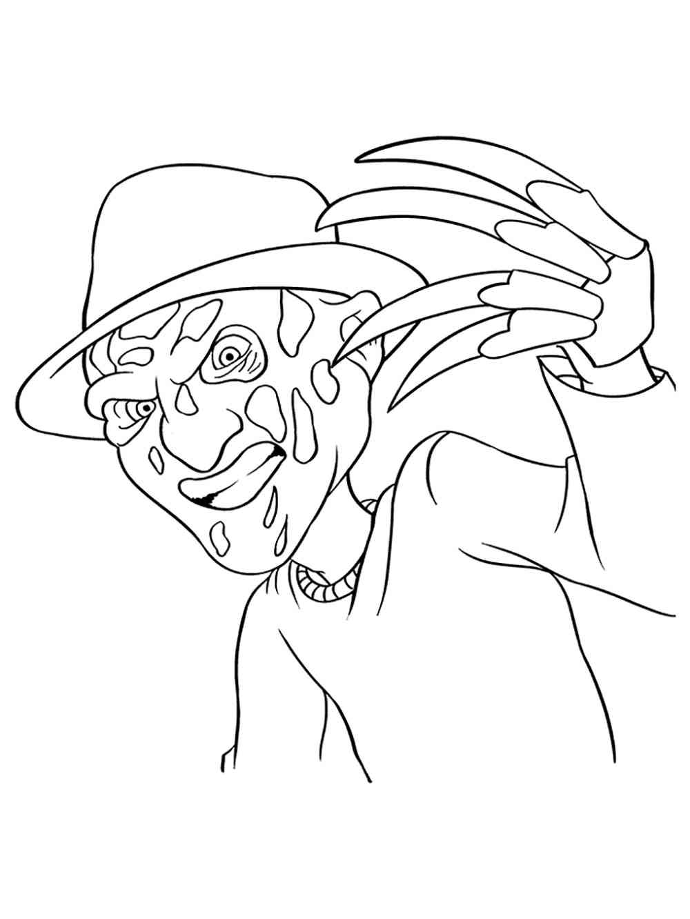Freddy krueger coloring pages