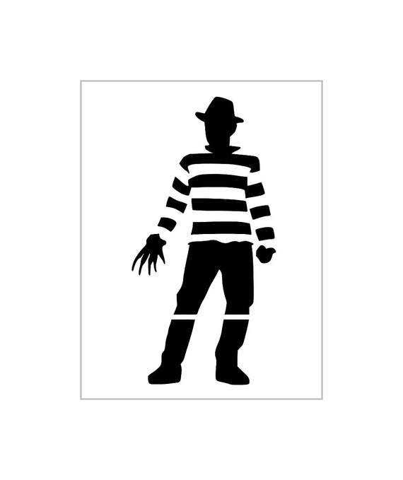 Freddy stencil elm street nightmare reusable plastic sheet s