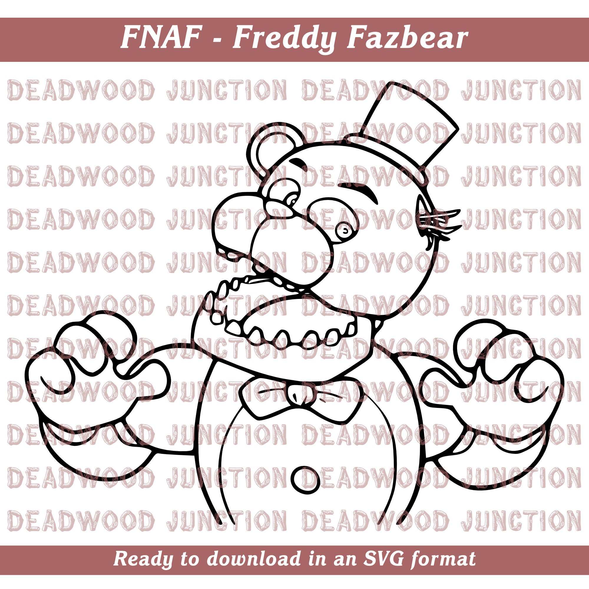 Fnaf freddy fazbear svg file great for t