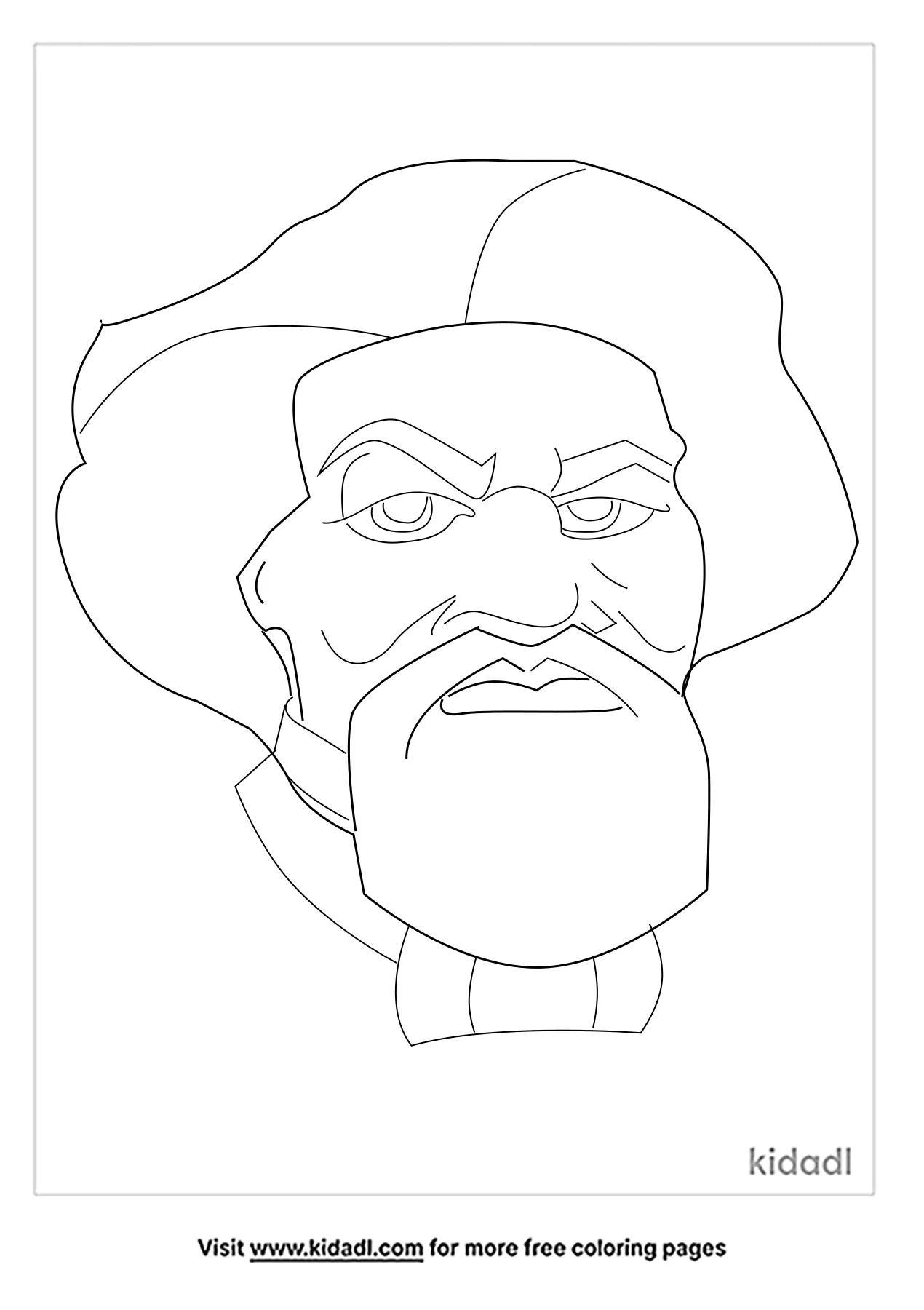 Free frederick douglass coloring page coloring page printables