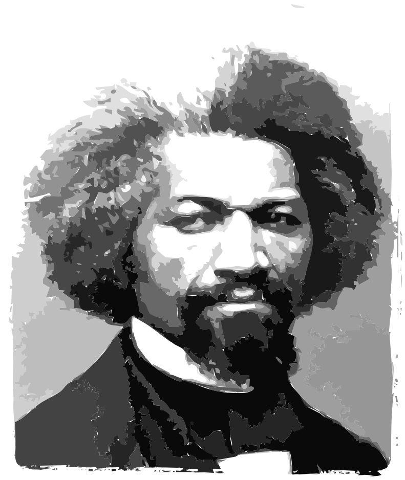 Frederick douglass portrait clip art image