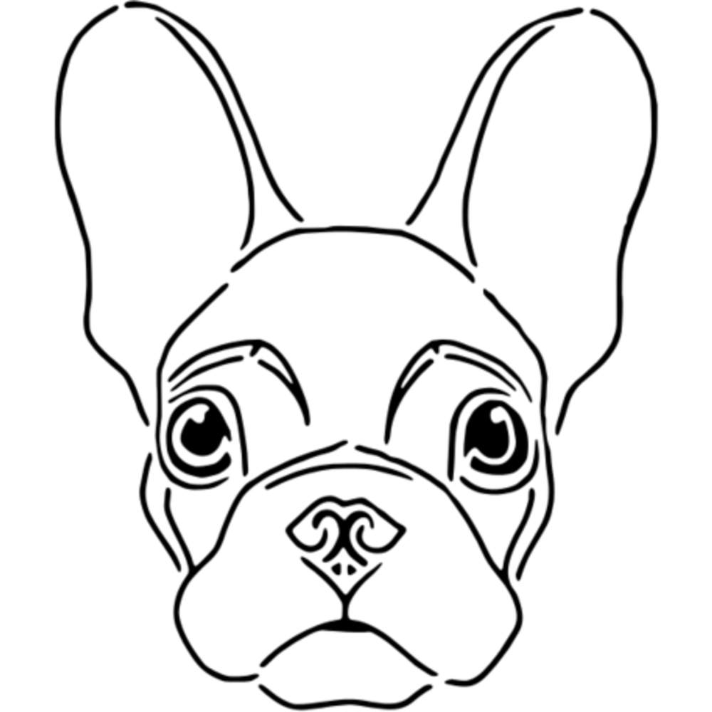 French bulldog wall stencils templates ws