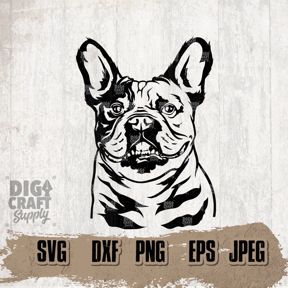 French bulldog svg digital files frenchie svg french bulldog dog svg dog clipart french bulldog stencil dog illustration dog png