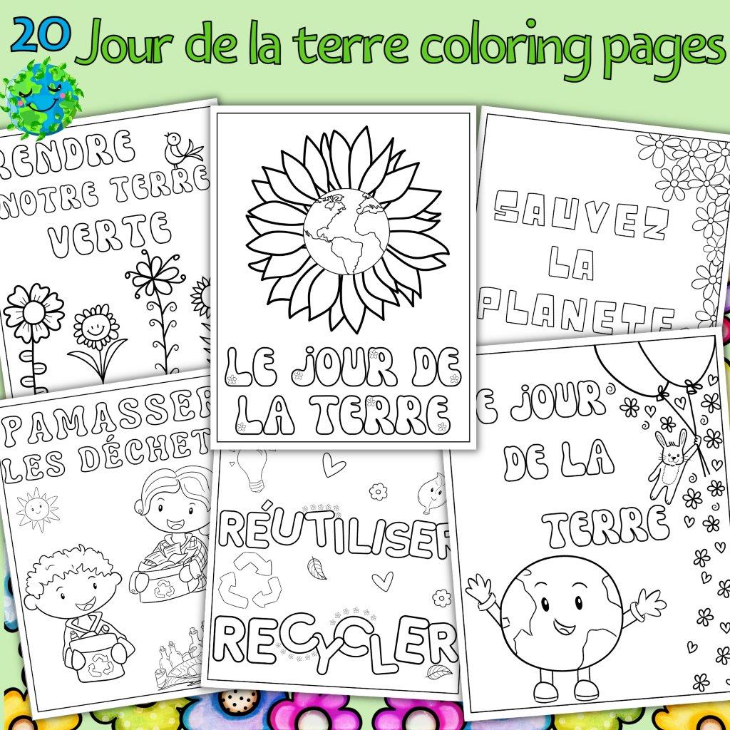 Le jour de la terre page ã colorier coloriage earth day coloring pages french made by teachers