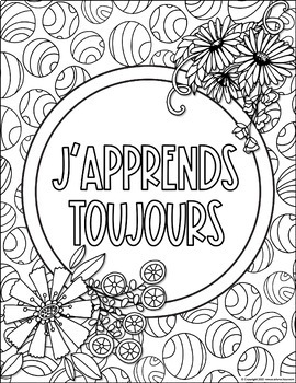 French coloring pages bundle