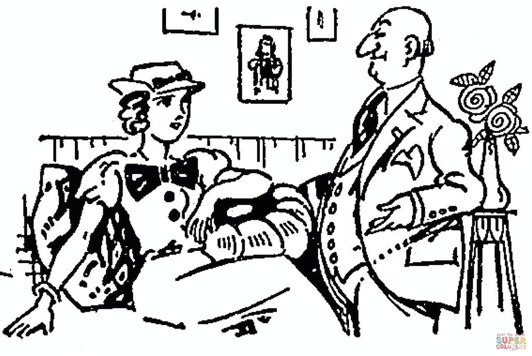 Vintage french ics coloring page free printable coloring pages