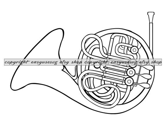 French horn svg french horn dxf french horn png french horn