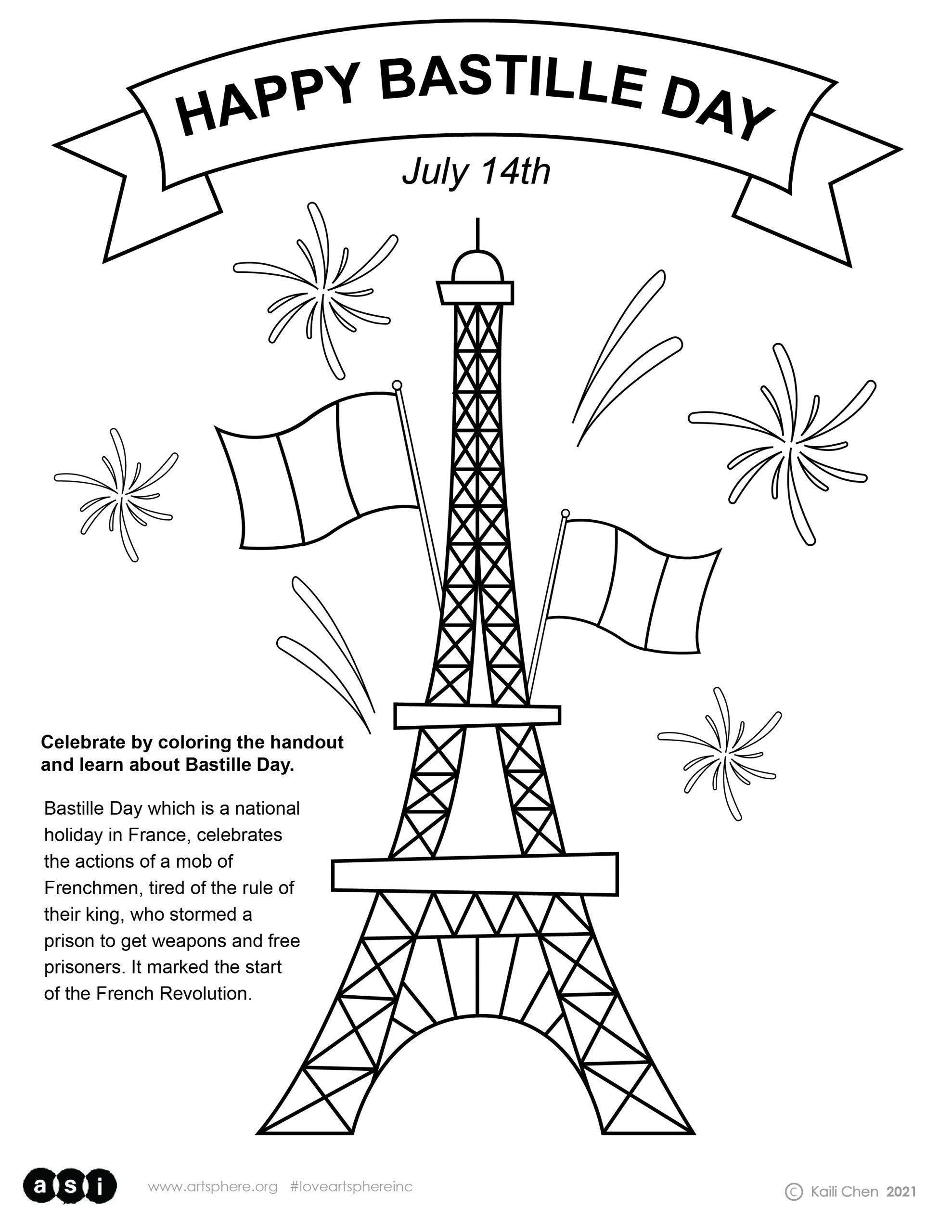 Bastille day art sphere inc