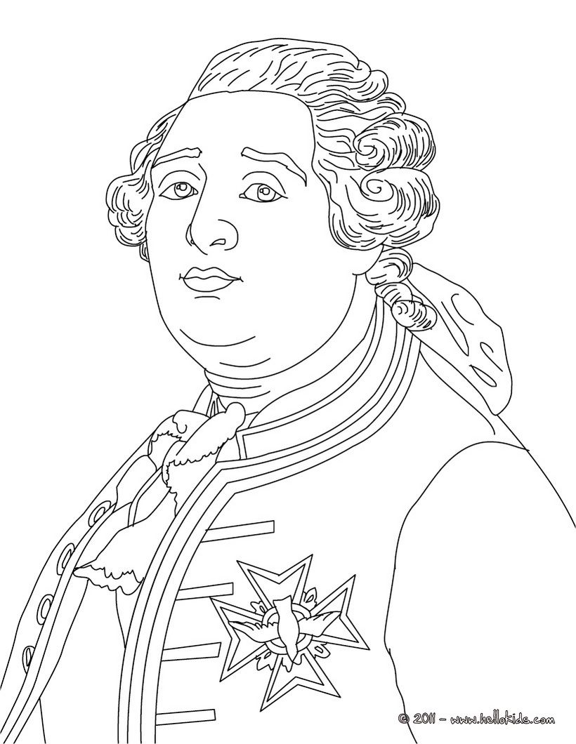 French kings and queens coloring pages