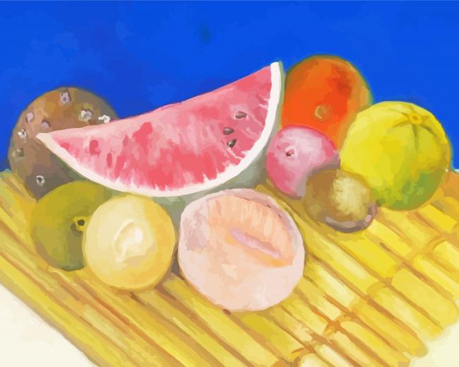 Still life fruits frida kahlo