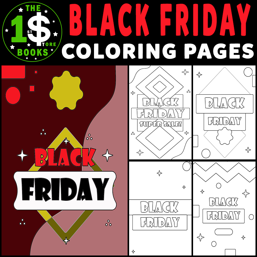 Black friday coloring pages black friday deals coloring sheets made by teachers
