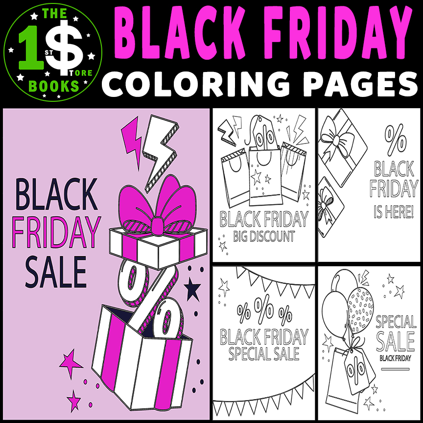 Black friday coloring pages black friday deals coloring sheets made by teachers