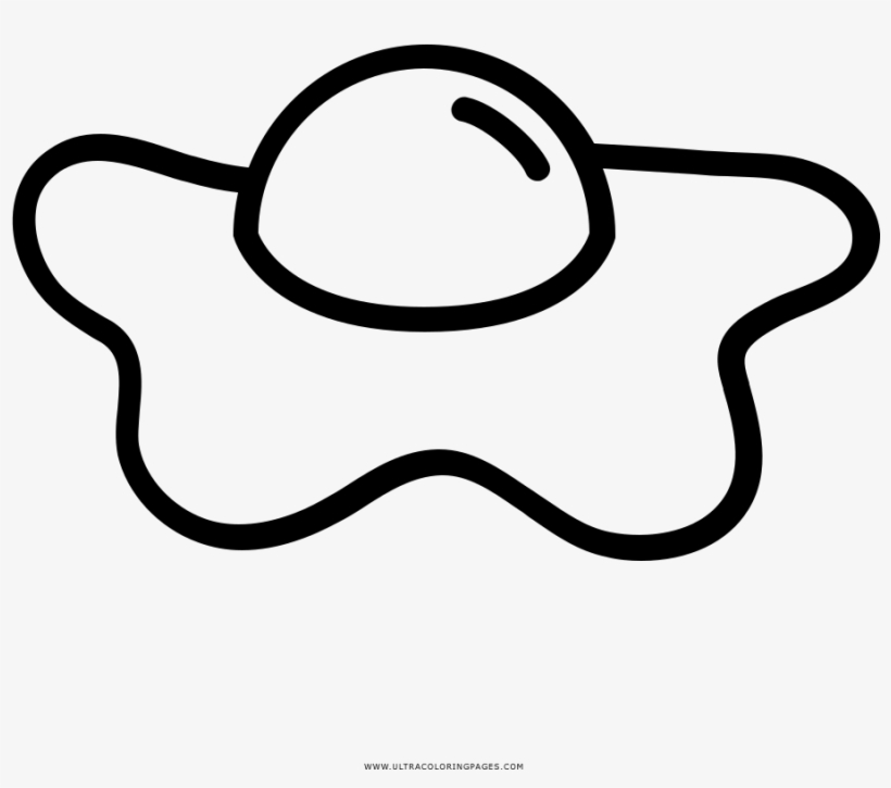 Fried egg coloring pages