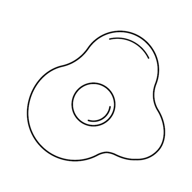 Premium vector fried egg icon