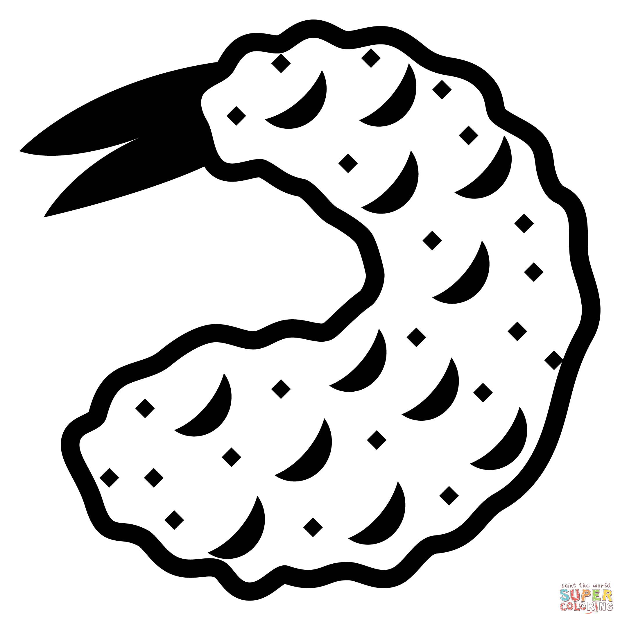 Fried shrimp emoji coloring page free printable coloring pages
