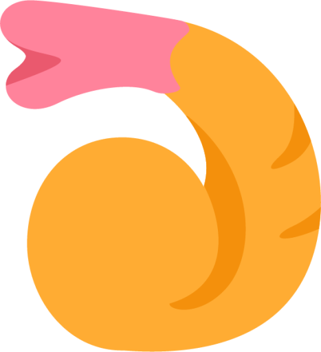 Fried shrimp emoji