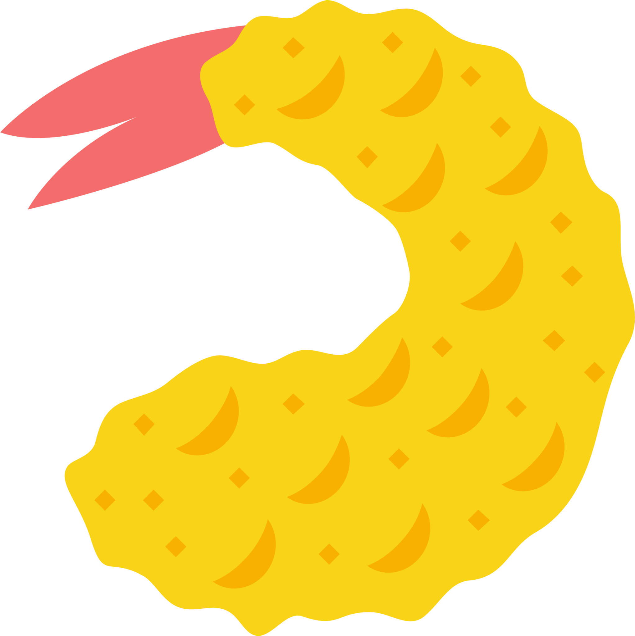 Fried shrimp emoji