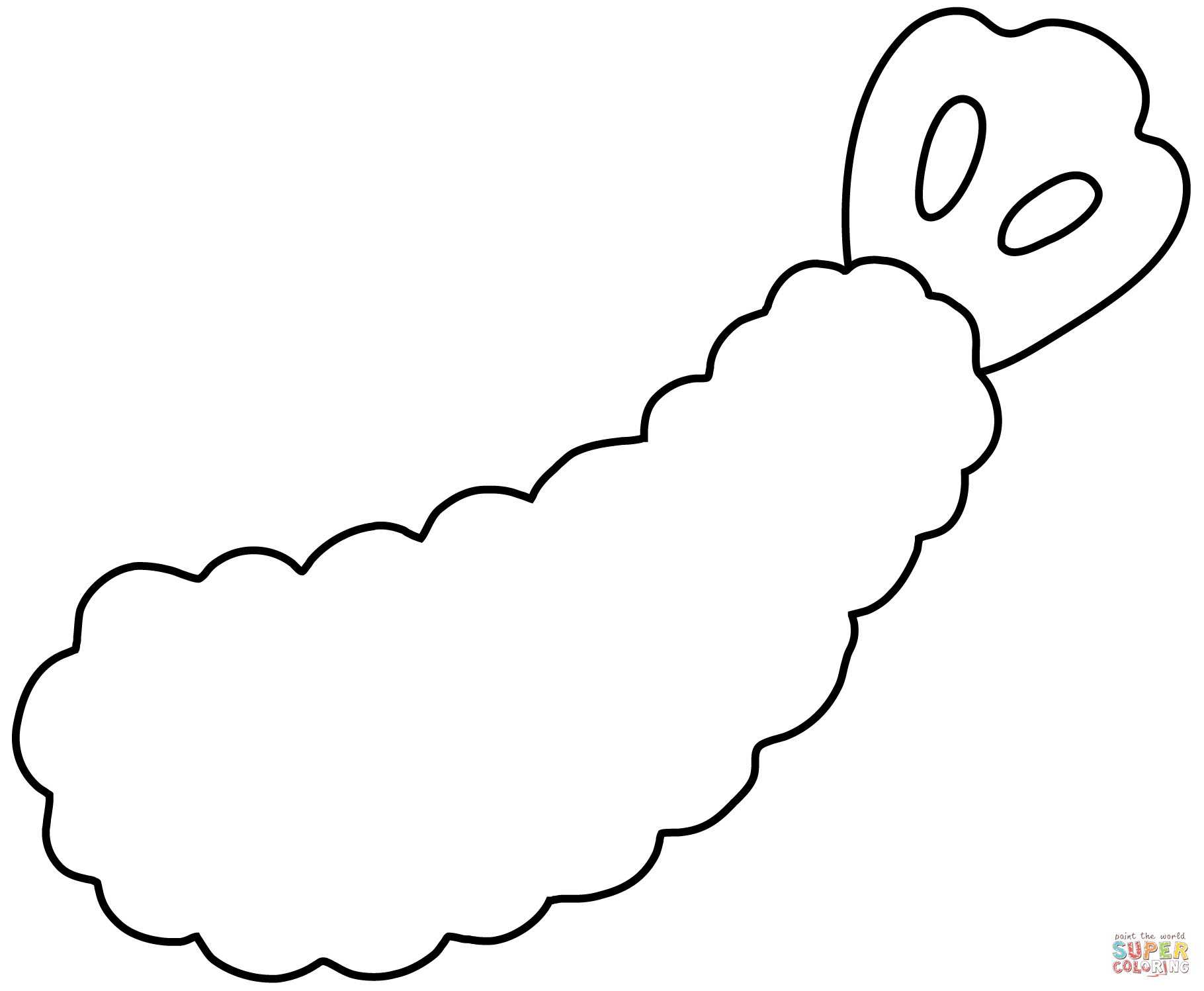 Fried shrimp emoji coloring page free printable coloring pages
