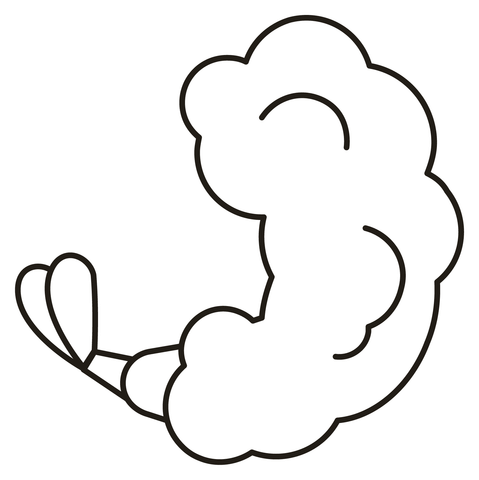 Fried shrimp coloring page free printable coloring pages