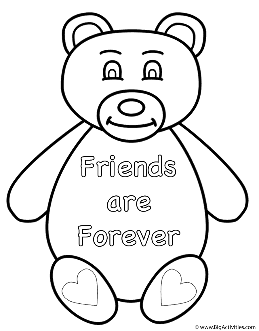 Teddy bear friends are forever