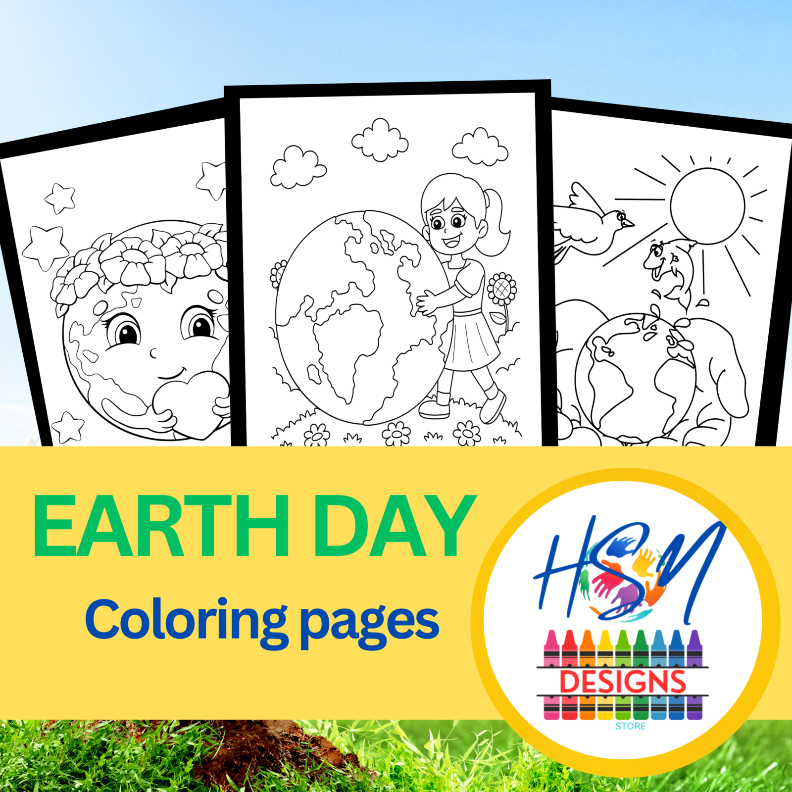 Earth day coloring pages activities earth friends coloring book of pages v made by teachers