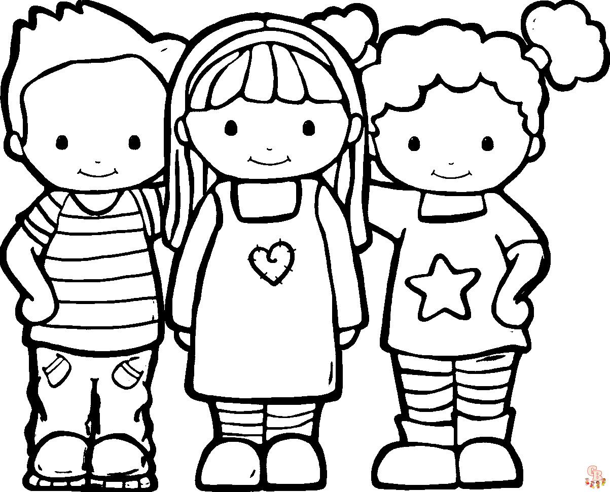 Color your friendship with s friendship coloring pages