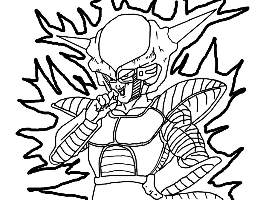 Frieza coloring page by metalhead on