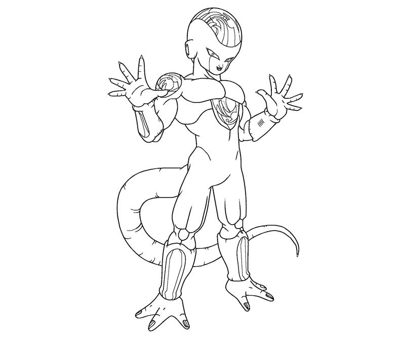 Frieza coloring crafty teenager