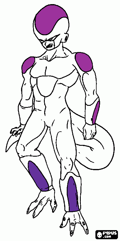 Frieza coloring page printable frieza