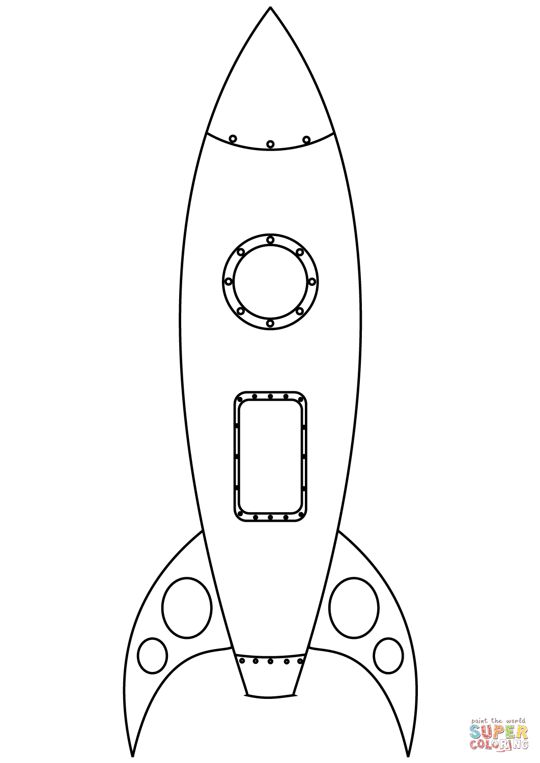 Rocket coloring page free printable coloring pages