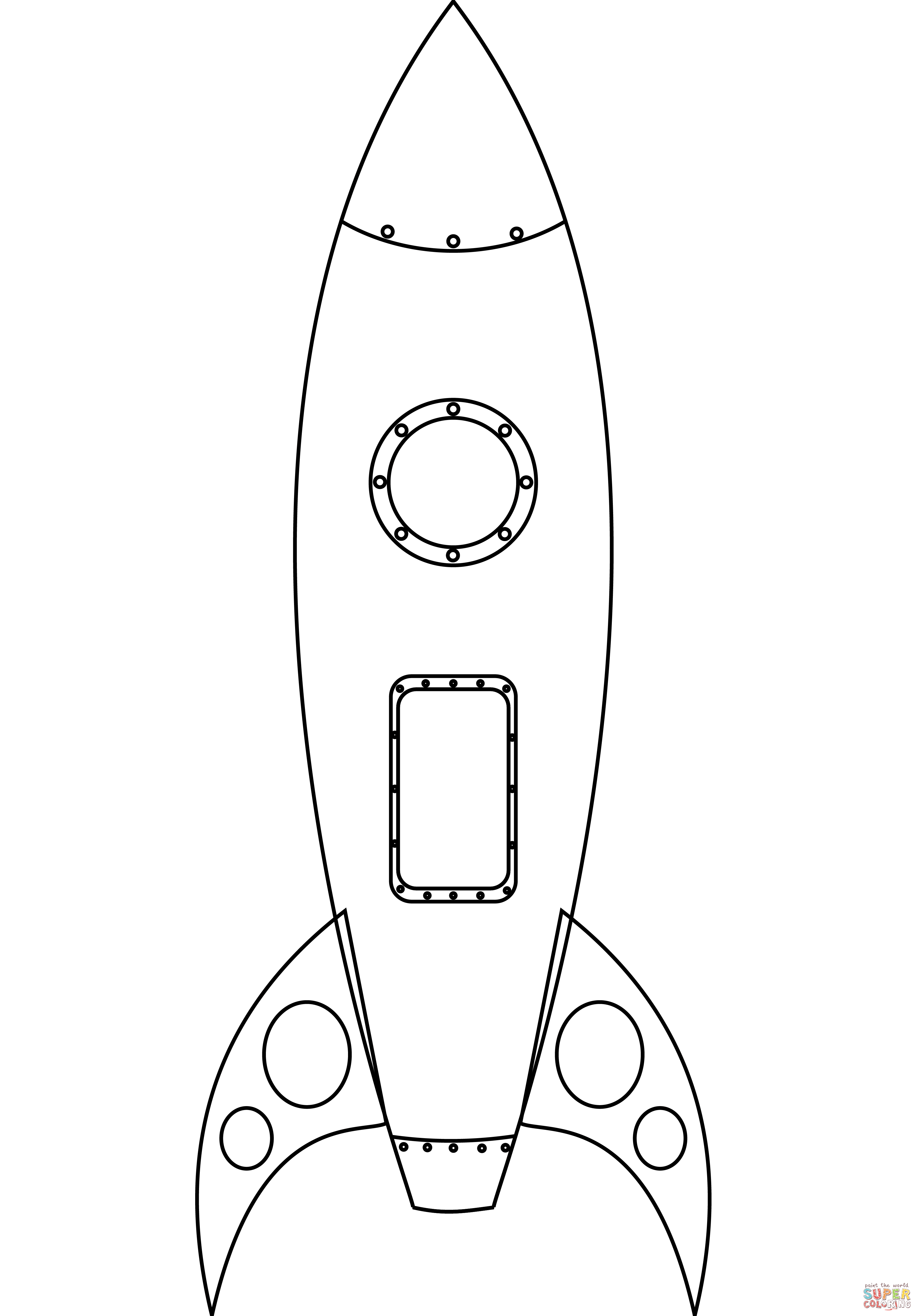 Rocket coloring page free printable coloring pages