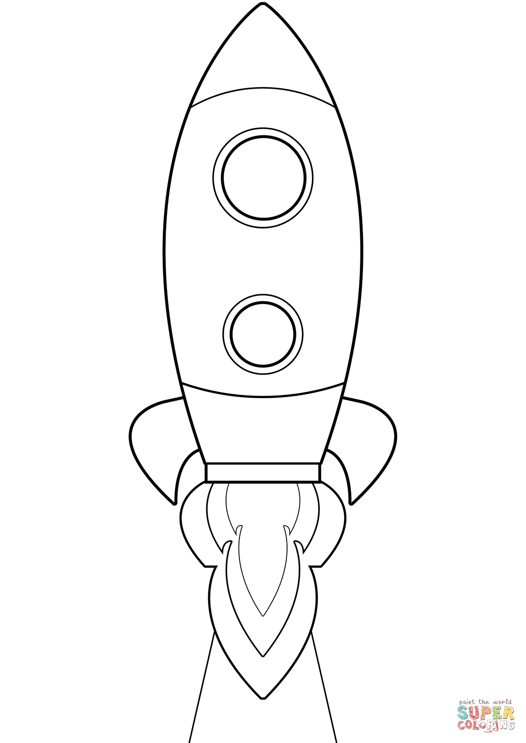 Rocket coloring page free printable coloring pages