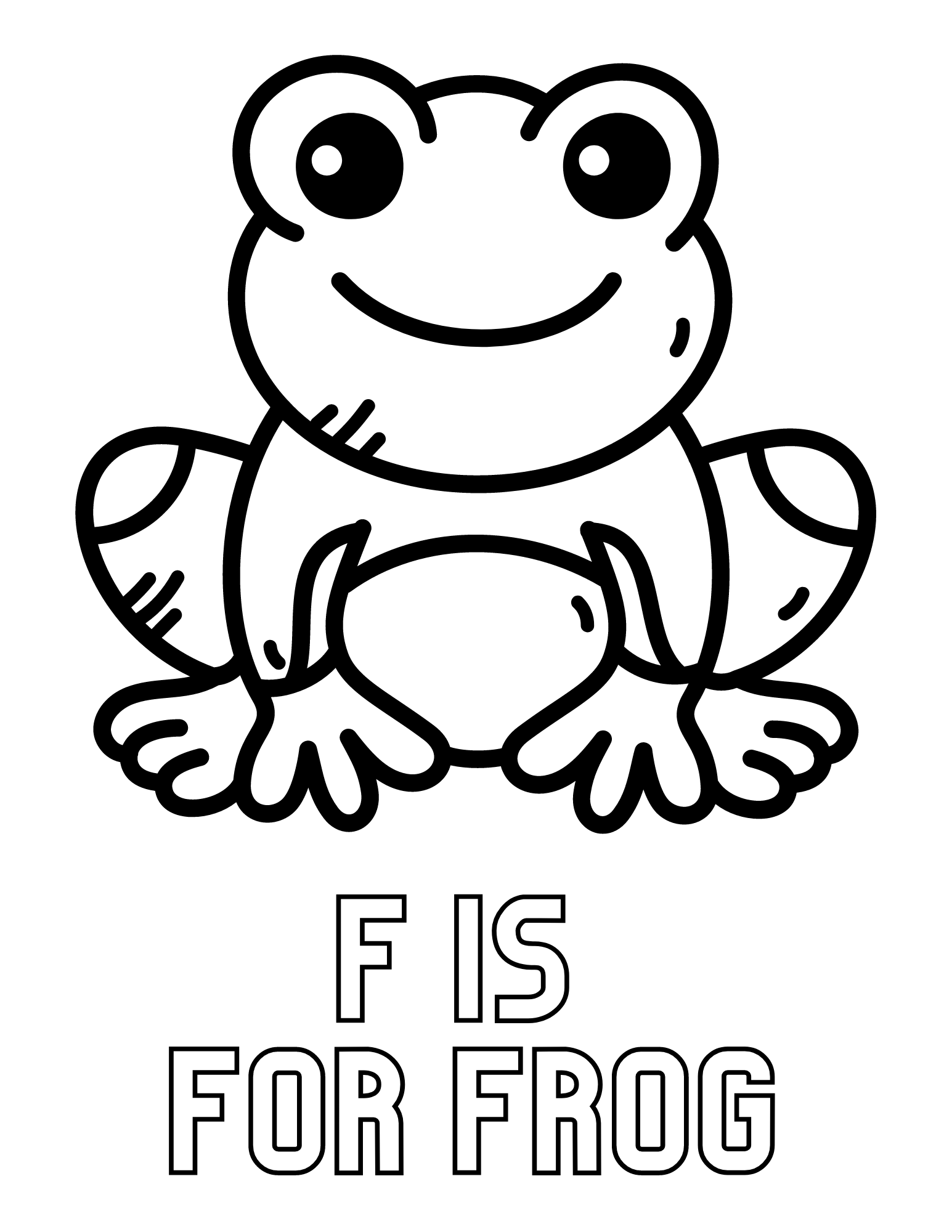 Free frog coloring pages