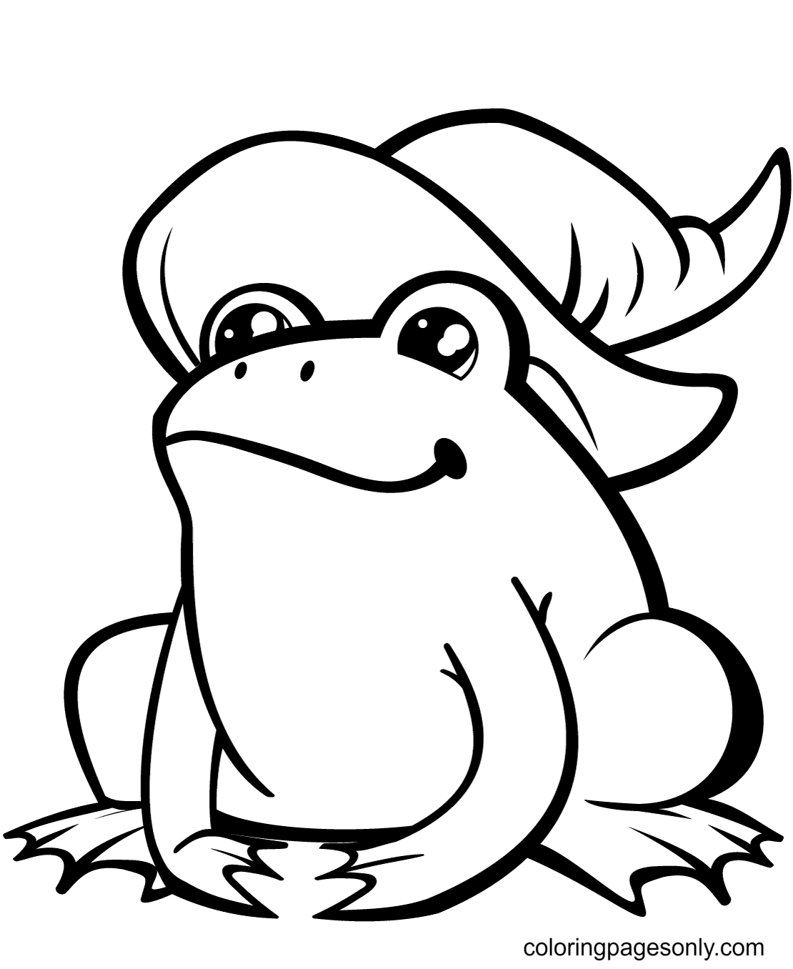 Frog coloring pages printable for free download