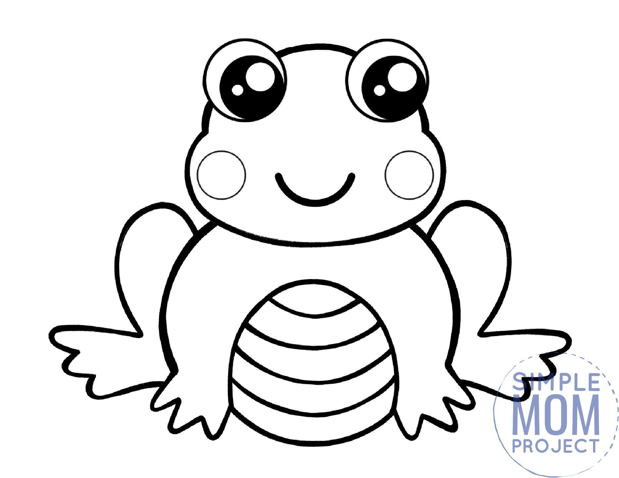 Free printable frog template frog coloring pages frog template cool coloring pages