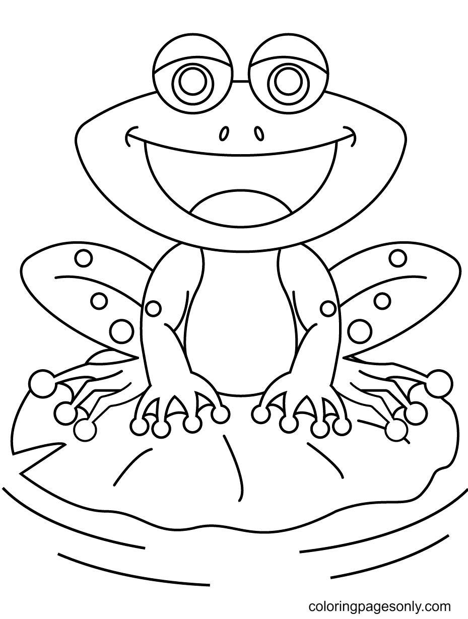Frog coloring pages printable for free download