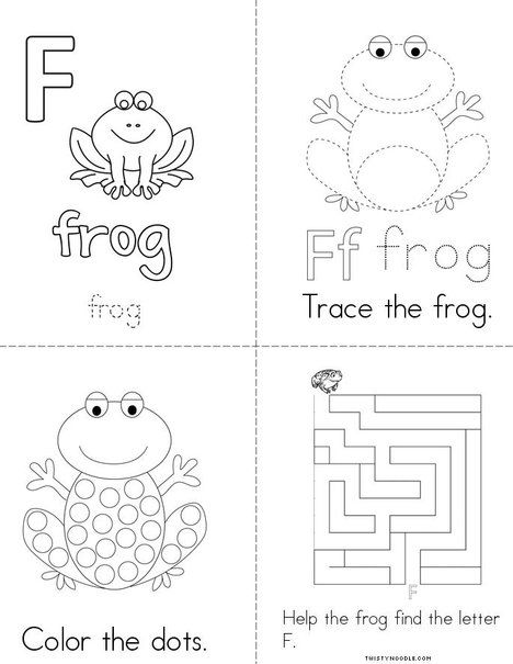 F is for frog book from twistynoodle frogs preschool frog activities lesson plans for toddlers