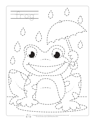Spring tracing worksheets