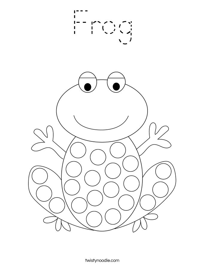 Frog coloring page