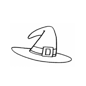 Witch hat coloring pages printable for free download