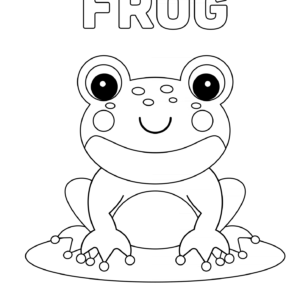Frog coloring pages printable for free download