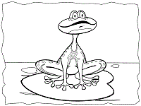 Frogs coloring pages and printable activities
